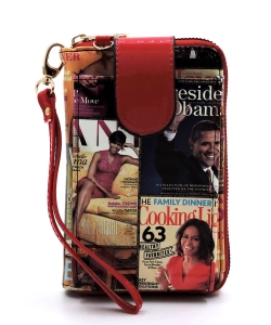 Magazine Cover Collage Phone case & Wallet OA072 MULTIRED
